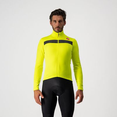 pánský cyklistický dres Castelli Puro 3, yellow fluo
