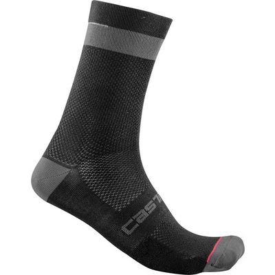 pánské ponožky Castelli Alpha 18, black/dark gray