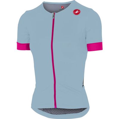 dámský triatlonový dres Castelli Free Speed Race, pale blue/pink