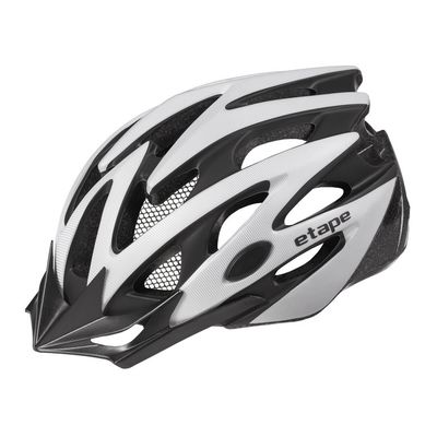 helma na kolo Etape Biker, stříbrná/černá mat