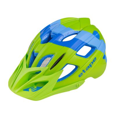 dětská helma na kolo Etape Hero, zelená/modrá mat