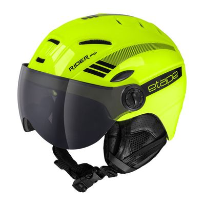 dětská lyžařská helma Etape Rider Pro, žlutá fluo