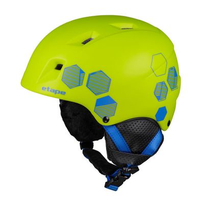 dětská lyžařská helma Etape Scamp, limeta/modrá mat