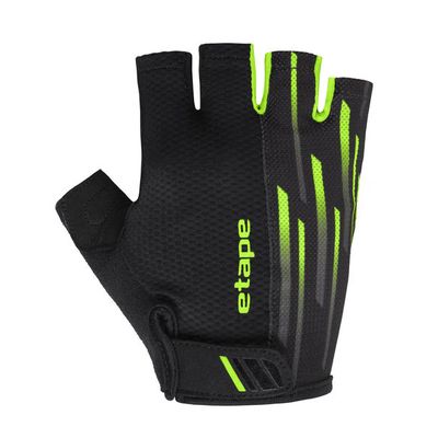 cyklistické rukavice Etape Speed, černá/zelená