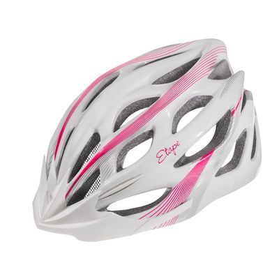 dámská helma na kolo Etape Vesper, bílá/růžová