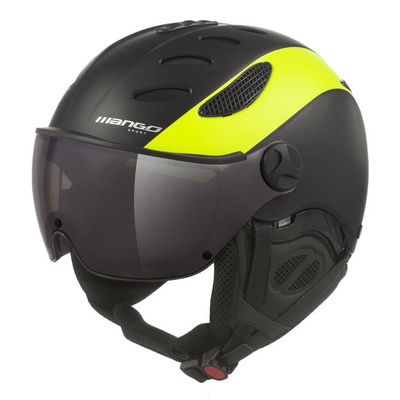 lyžařská helma Mango Cusna VIP, černá/žlutá fluo mat