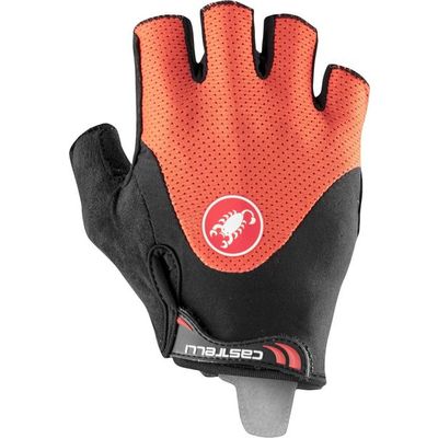 pánské cyklistické rukavice Castelli Arenberg Gel 2, fiery red/black