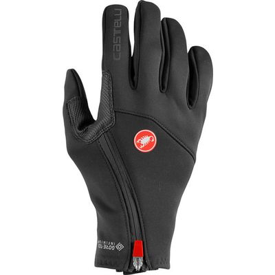 cyklistické rukavice Castelli Mortirolo, light black