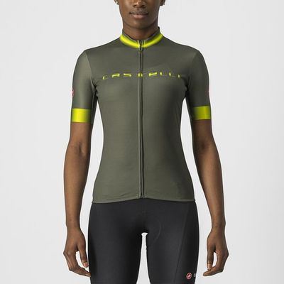 dámský cyklistický dres Castelli Gradient, military green