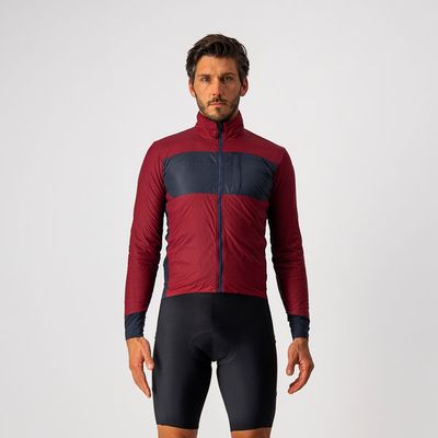 pánská bunda Castelli Unlimited Puffy, bordeaux/savile blue