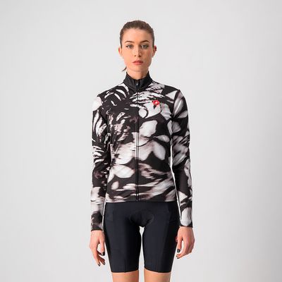 dámský cyklistický dres Castelli Unlimited W Thermal, black/white