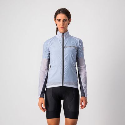 dámská větrovka Castelli Squadra Stretch, silver gray/dark gray