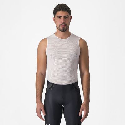 pánské funkční prádlo Castelli Pro Mesh 2.0 Sleeveless, white