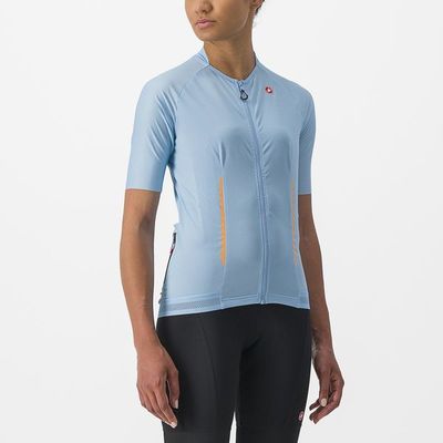 dámský cyklistický dres Castelli Endurance, baby blue