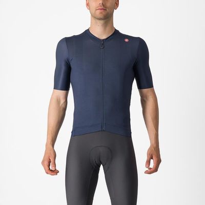 pánský cyklistický dres Castelli Espresso, belgian blue/silver moon