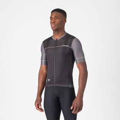 pánský cyklistický dres Castelli Unlimited Endurance 2, light black/smoky gray