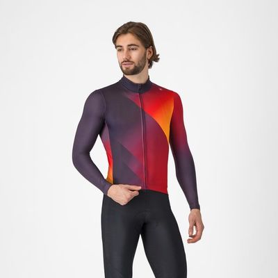 pánský cyklistický dres Castelli Amplify Thermal, dark night shade