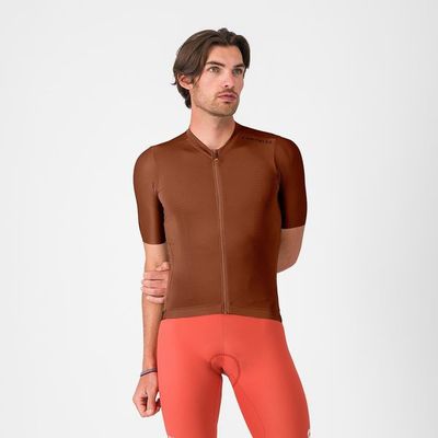 pánský cyklistický dres Castelli Espresso 2, deep mocha