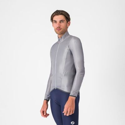 pánská větrovka Castelli Aria 2 Shell, silver gray