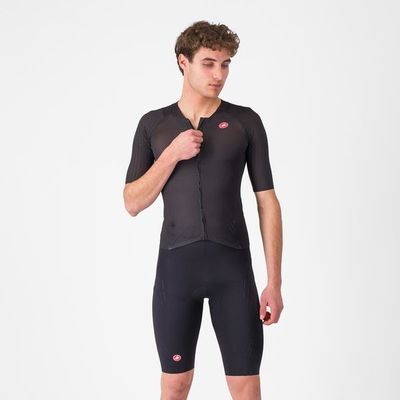 triatlonová kombinéza Castelli Free Sanremo 3 short sleeve, black