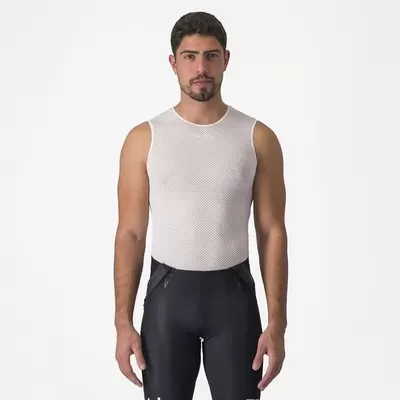 pánské funkční prádlo Castelli Pro Mesh 2.0 Sleeveless, white