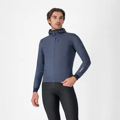 pánská cyklistická bunda Castelli Fly UNLTD, dark steel blue