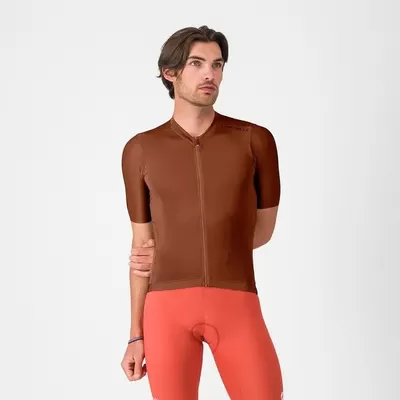 pánský cyklistický dres Castelli Espresso 2, deep mocha