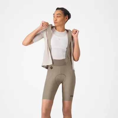 dámské cyklistické kraťasy Castelli Espresso 2 W DT, clay