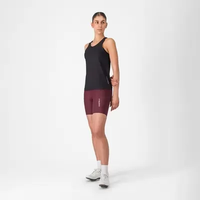 dámské cyklistické kraťasy Castelli Travel Short, deep bordeaux