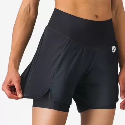 dámské cyklistické kraťasy Castelli Movement Travel Short, black