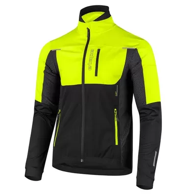 zimní bunda Etape Strong 2.0, černá/žlutá fluo