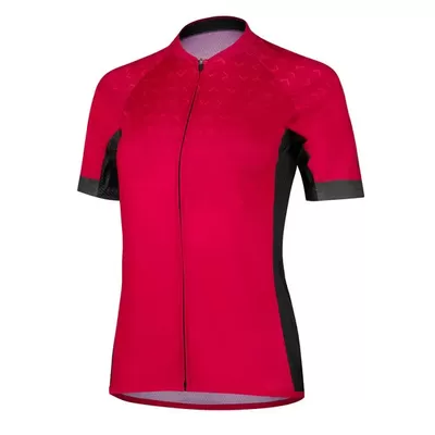dámský cyklistický dres Etape Fortuna, magenta/černá