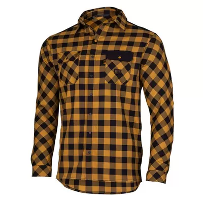 pánská sportovní košile Etape Shirt, okrová/černá