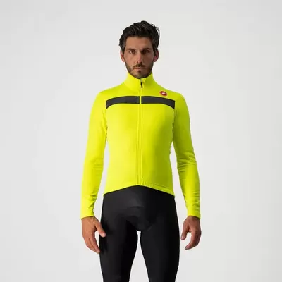 pánský cyklistický dres Castelli Puro 3, yellow fluo
