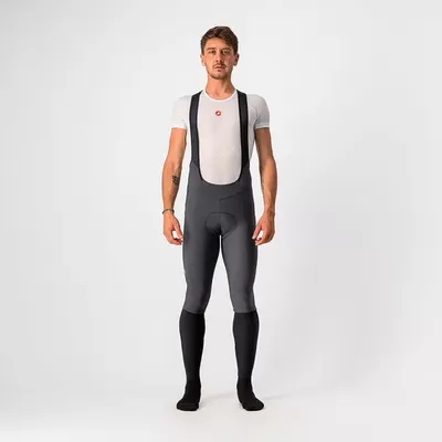 pánské cyklistické kalhoty Castelli Velocissimo 5, dark gray/silver reflex