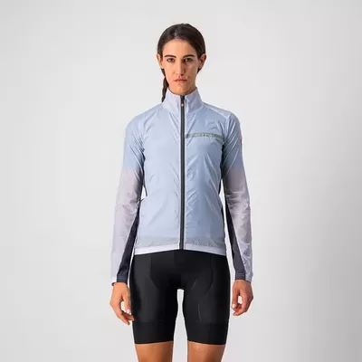 dámská větrovka Castelli Squadra Stretch, silver gray/dark gray