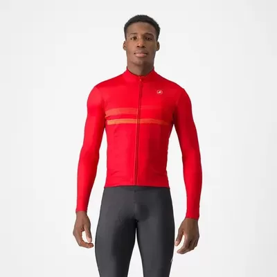 pánský cyklistický dres Castelli Collapse, red