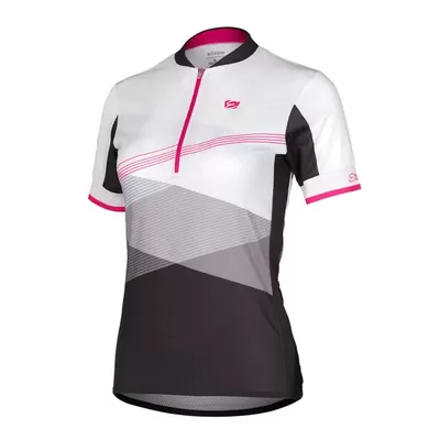 dámský dres Etape Liv, bílá/růžová