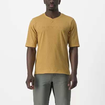pánský volný dres Castelli Trail Tech Tee 2, honey