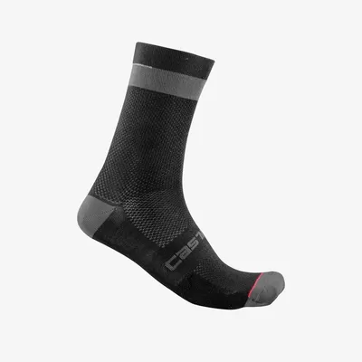 pánské ponožky Castelli Alpha 18, black/dark gray