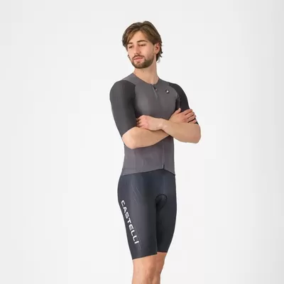 pánské cyklistické kraťasy Castelli Free Aero Race S KIT, black/white