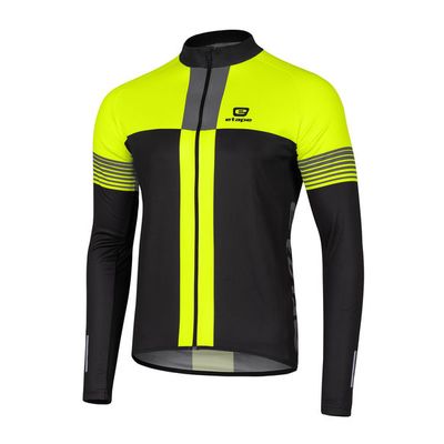 pánský dres Etape Comfort, černá/žlutá fluo