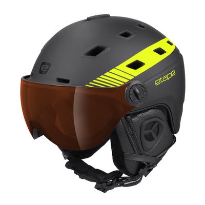 lyžařská helma Etape Davos Pro, černá/žlutá fluo mat