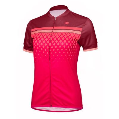 dámský cyklistický dres Etape Diamond, bordeaux/růžová