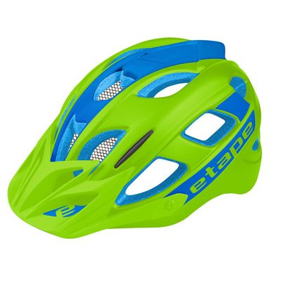 dětská helma na kolo Etape Hero, zelená/modrá mat