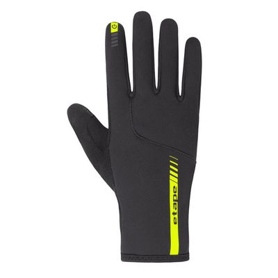 zateplené rukavice Etape Lake 2.0 WS+, černá/žlutá fluo