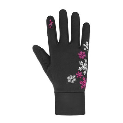 dětské rukavice Etape Puzzle WS, černá/růžová