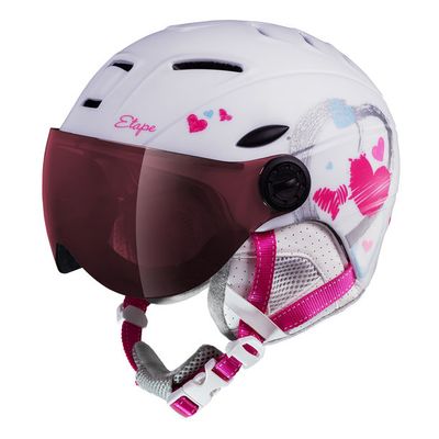 dětská lyžařská helma Etape Rider Pro, bílá mat