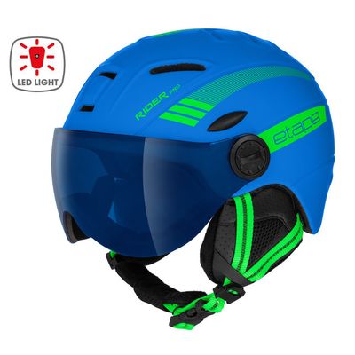 dětská lyžařská helma Etape Rider Pro Light, modrá/zelená mat