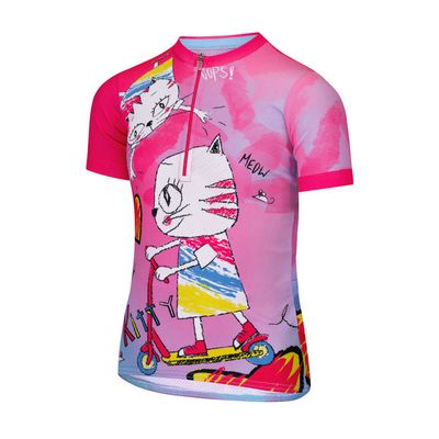 dětský cyklistický dres Etape Rio, růžová